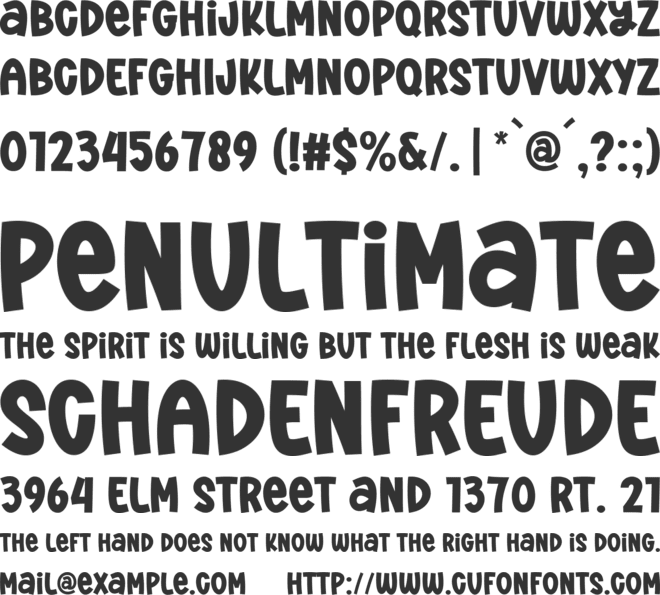 Skylight Candy font preview