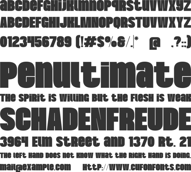 Luncher font preview