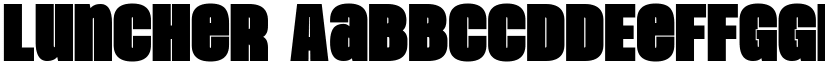 Luncher font