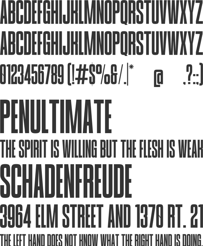 Heisman font preview