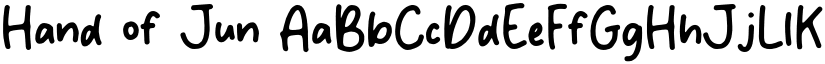 Hand of Jun font download