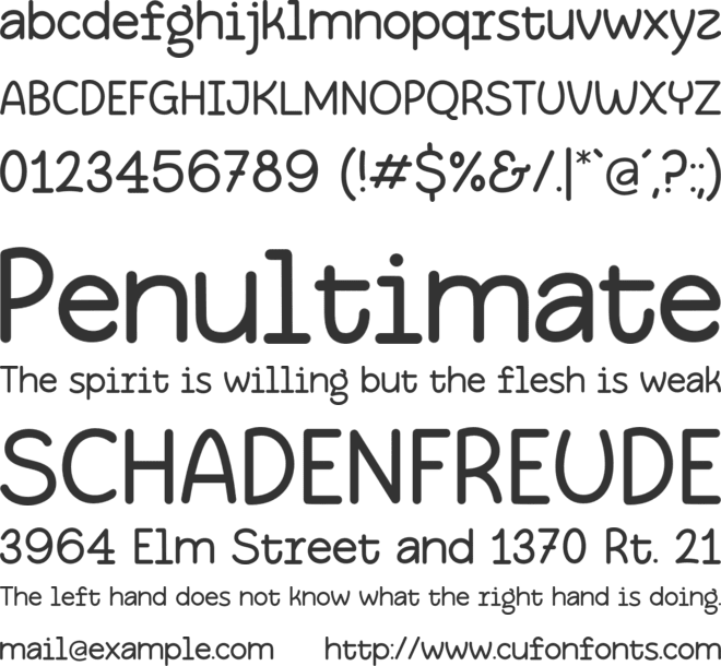 Softglyphs font preview