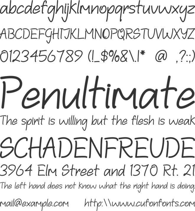 Deamor font preview