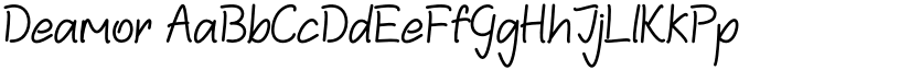 Deamor font download