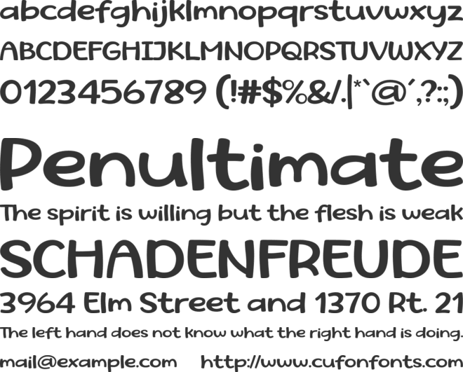 Stay With Me font preview