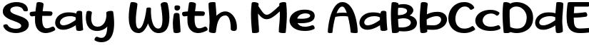 Stay With Me font download