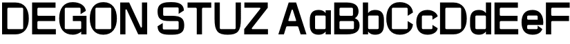DEGON STUZ font download