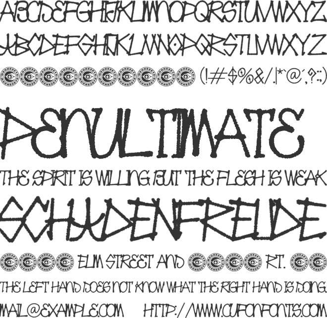 GORKESQ font preview