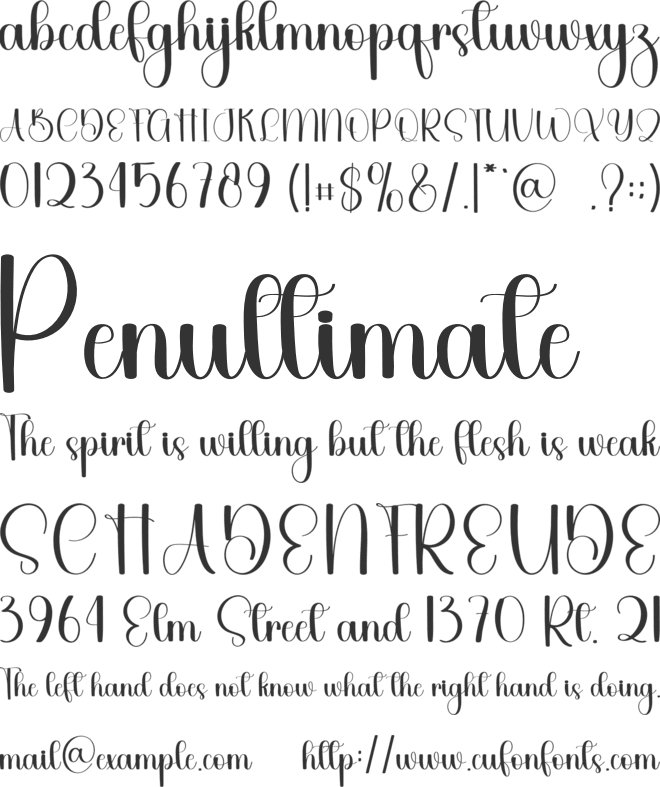 Beauty Angel font preview