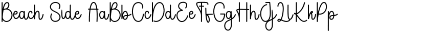 Beach Side font