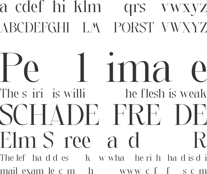 Shader Macalfe font preview
