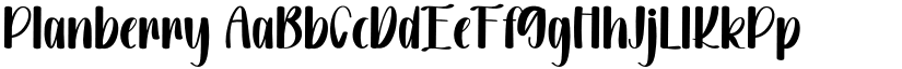 Planberry font download