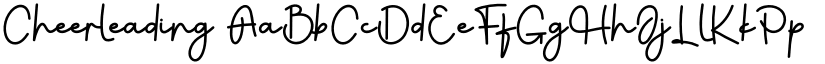 Cheerleading font download