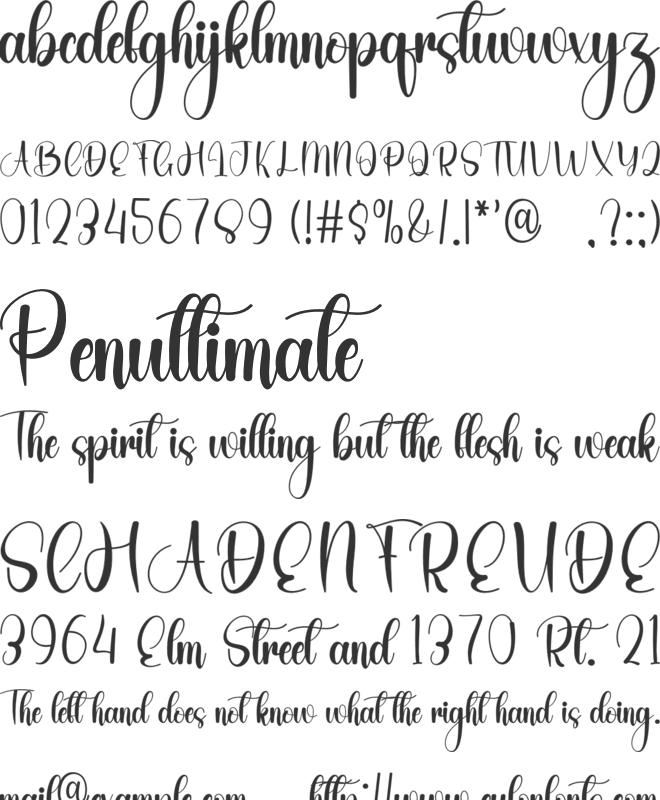 Hey Santa font preview