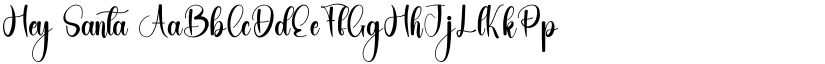 Hey Santa font
