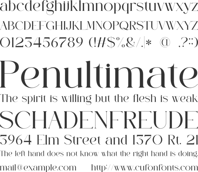 Michty font preview