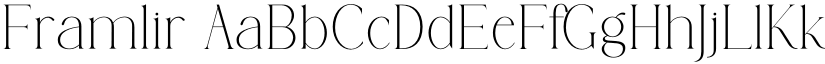 Framlir font download