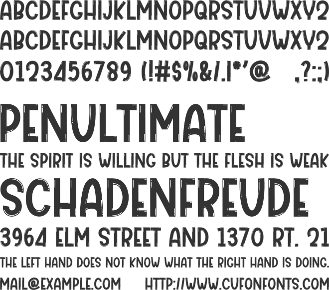 Christmas Desember font preview