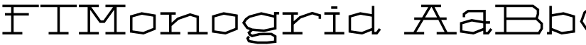 FTMonogrid font download