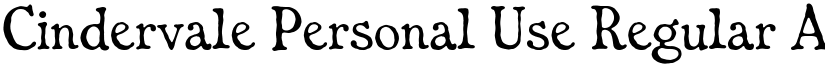 Cindervale Personal Use font download