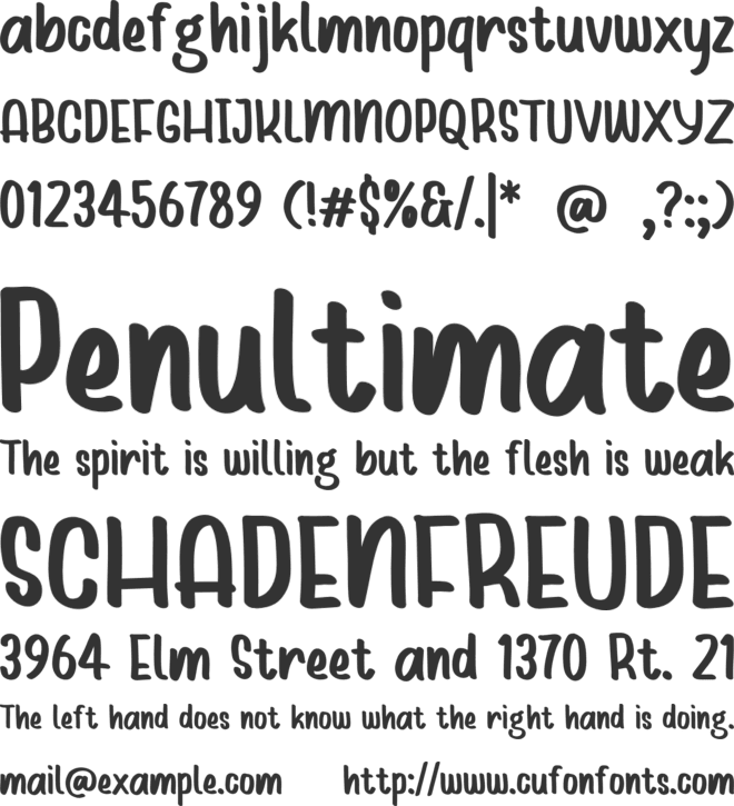 RETUR COMIC font preview