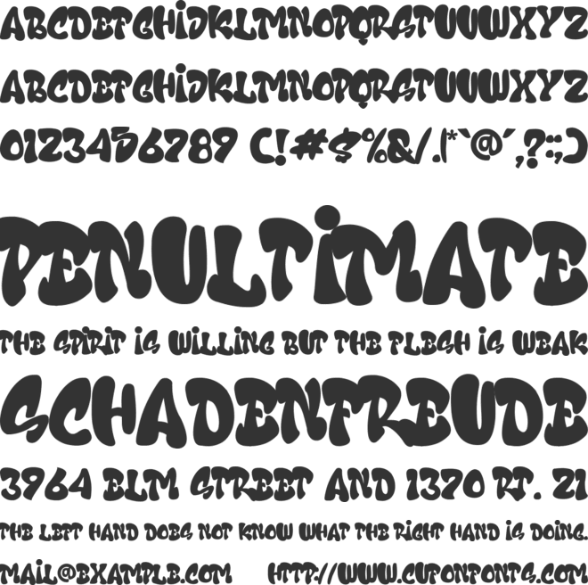 Crazy Rooster font preview