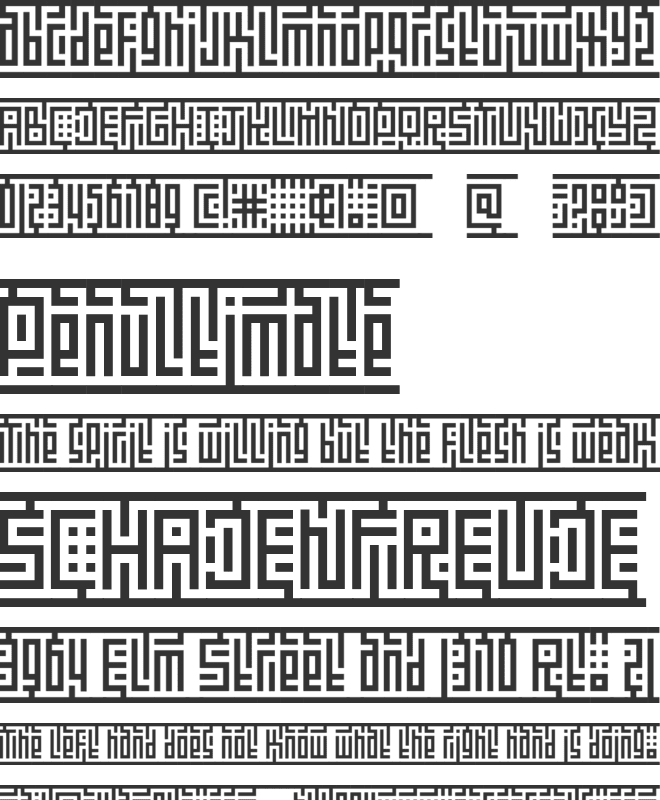 Kufication Personal Use font preview