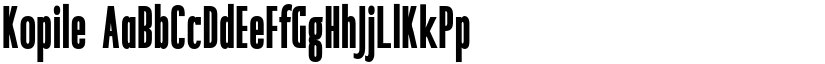 Kopile font
