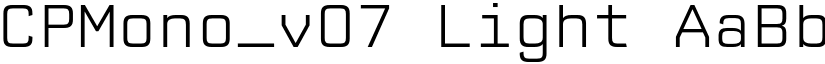 CPMono_v07 Light font