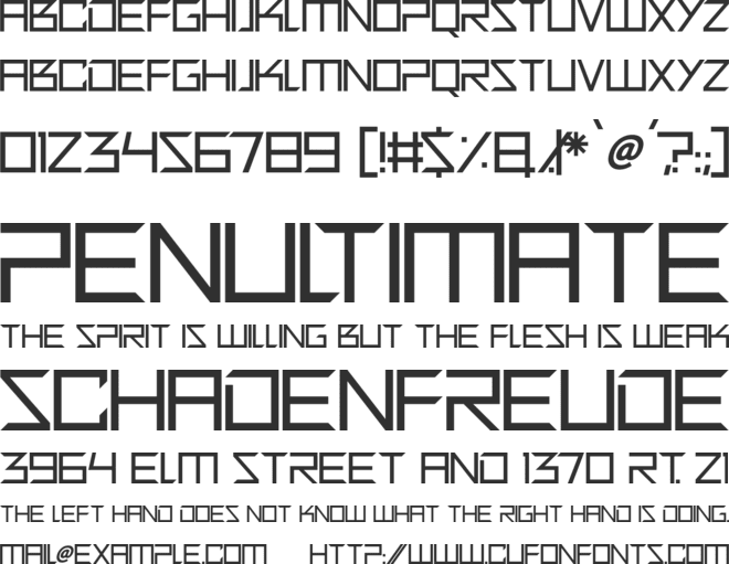 Quirky Robot font preview