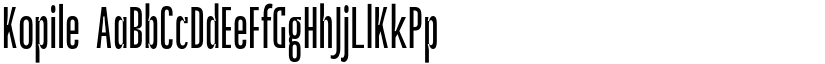 Kopile font