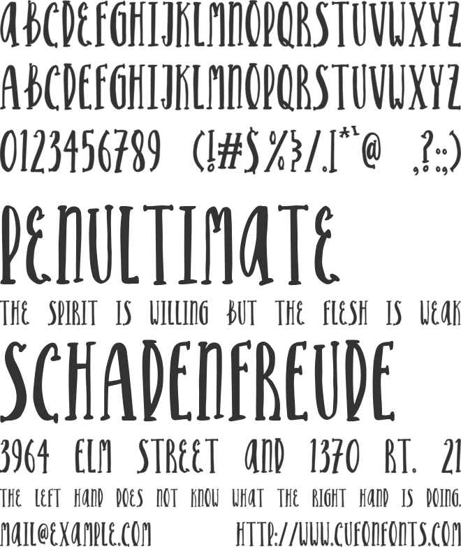 Garden Stories font preview