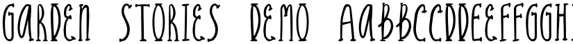 Garden Stories Demo font