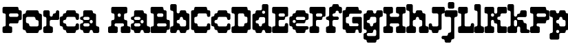 Porca font download