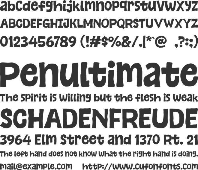 Ginger Times font preview