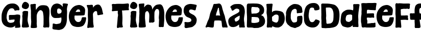 Ginger Times font download