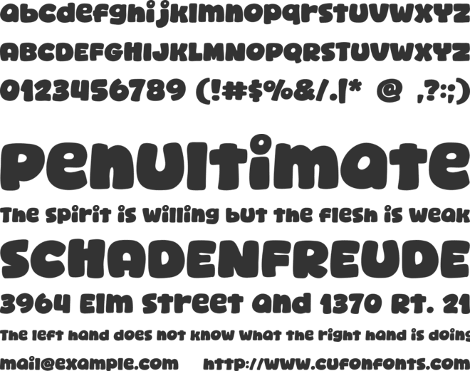Nowster Cute font preview