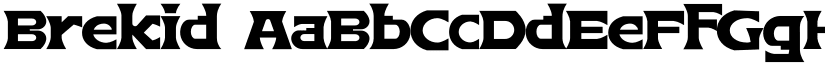 Brekid font download