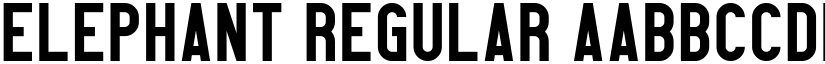 Elephant Regular font