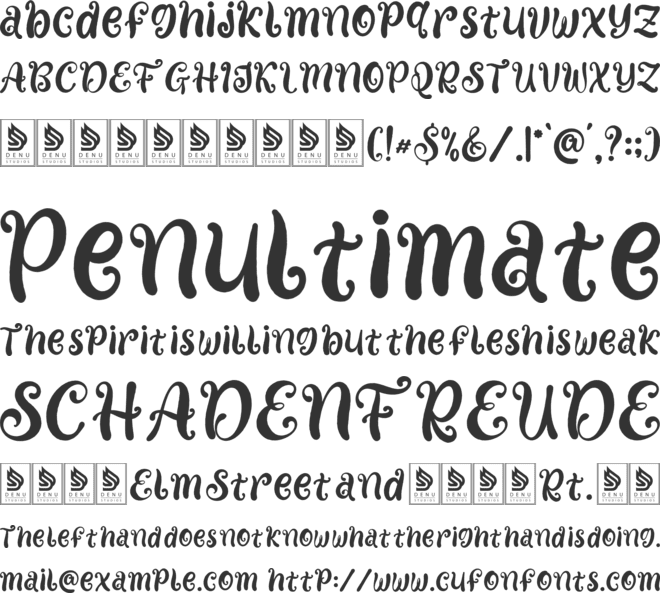 Akward Silly font preview