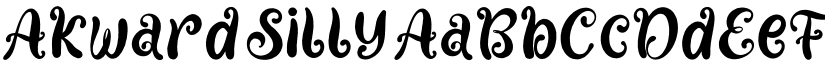 Akward Silly font download