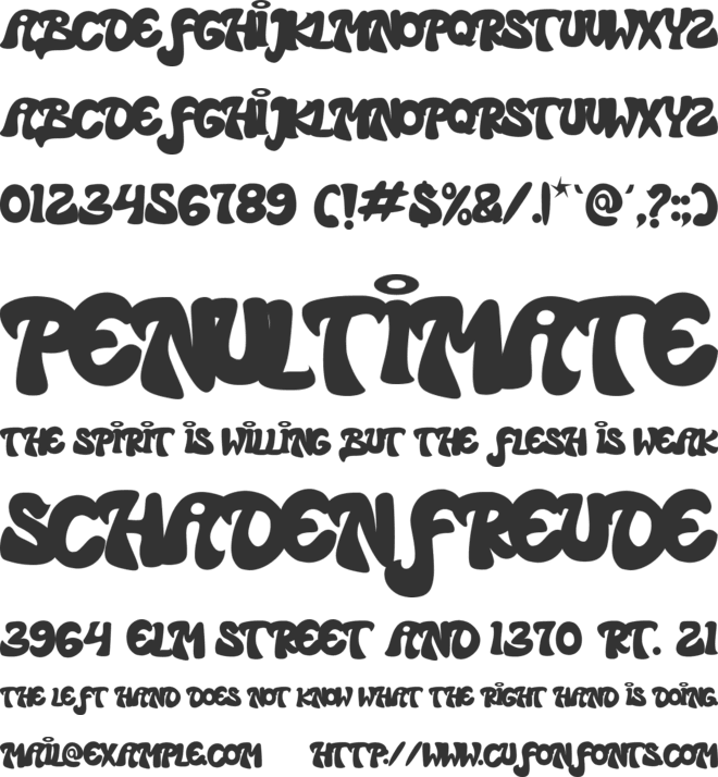 GRIFIN RASE font preview