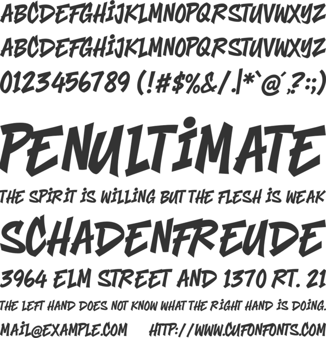 Black Crush font preview