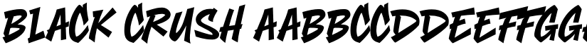 Black Crush font download