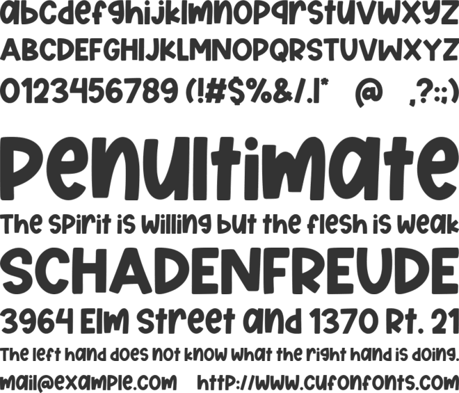 Summer Chunky font preview