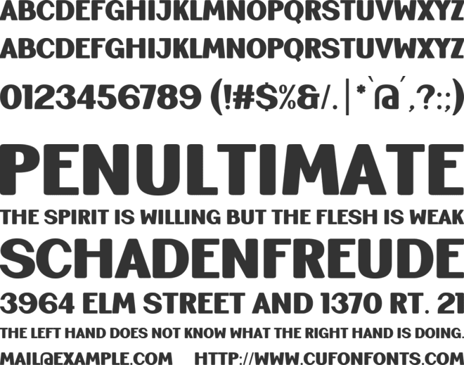 Behind My Smile font preview