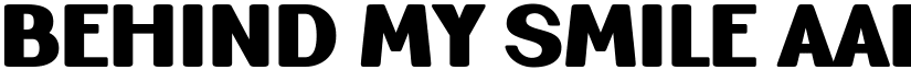 Behind My Smile font download