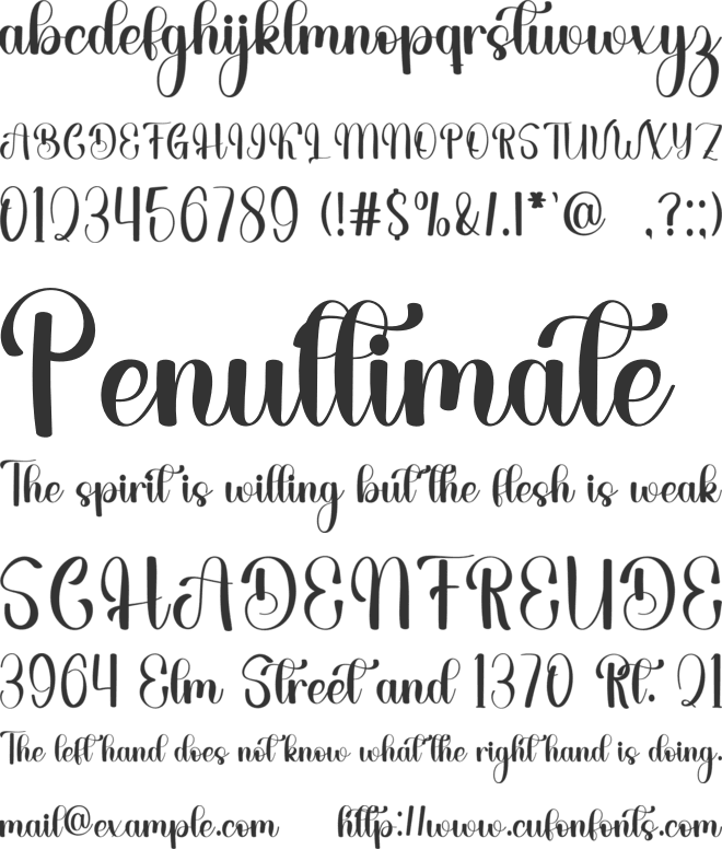 Minimalist Birthday font preview