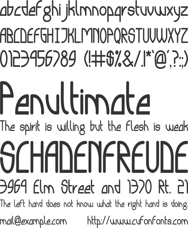Staylo font preview