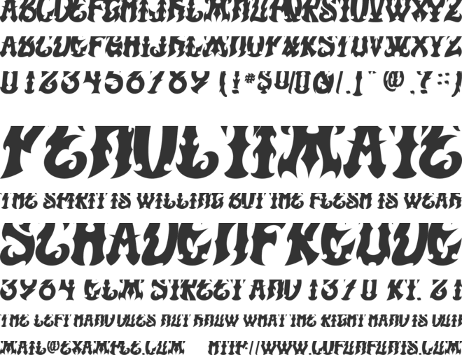 Kelmora-Personal use font preview